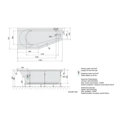 Sale Poreamme Tigra Attraction Hydro-Air, 1500x750x460mm, vasen, 180l, valkoinen Poreammeet
