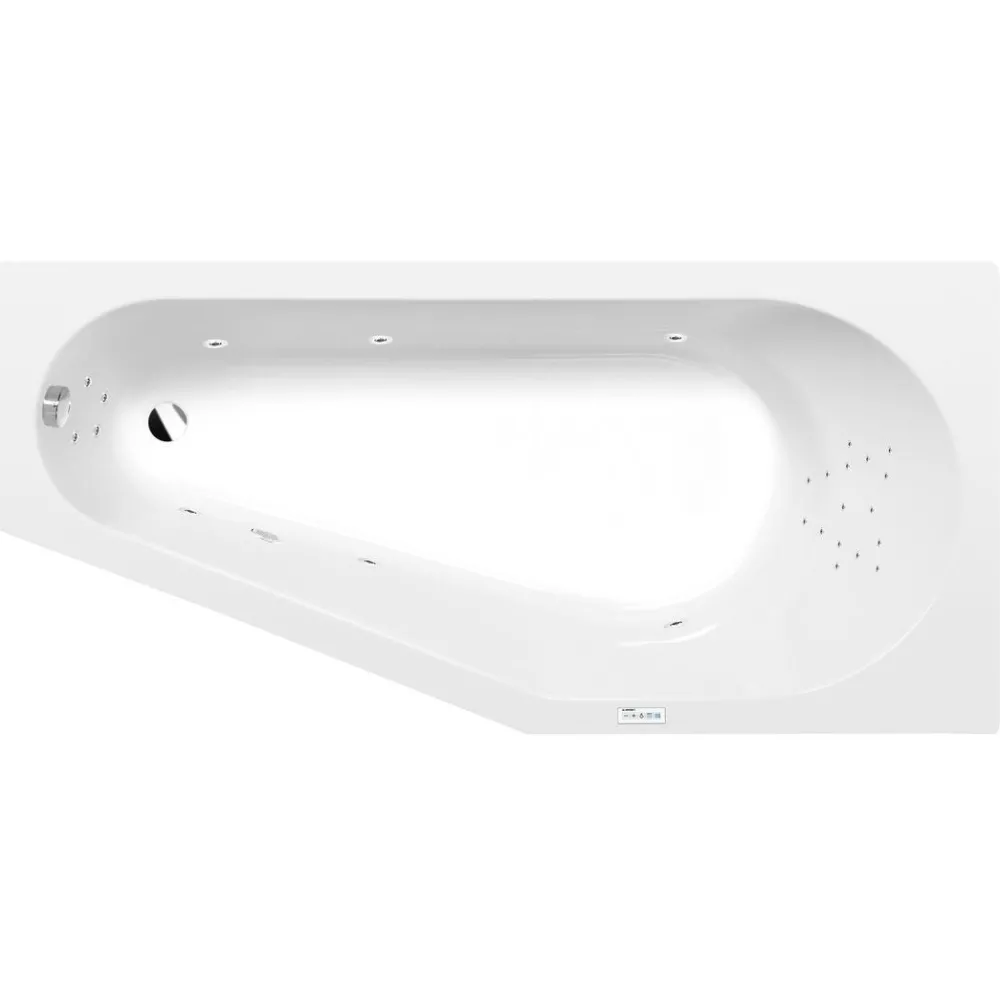 Poreamme Tigra Highline Hydro, 1500x750x460mm, oikea, 180l, valkoinen*Interia Hot