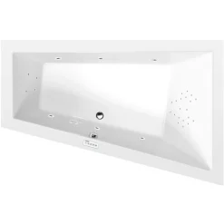 Best Poreamme Triangl Highline Hydro, 1800x1200x500mm, oikea, 350l, valkoinen Poreammeet
