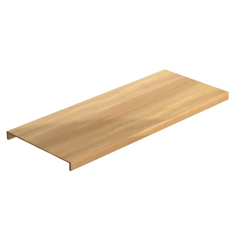 Clearance Porrasaskelma Premium 590mm kaksoisaskelma tammi lakattu eri leveyksiä Portaat