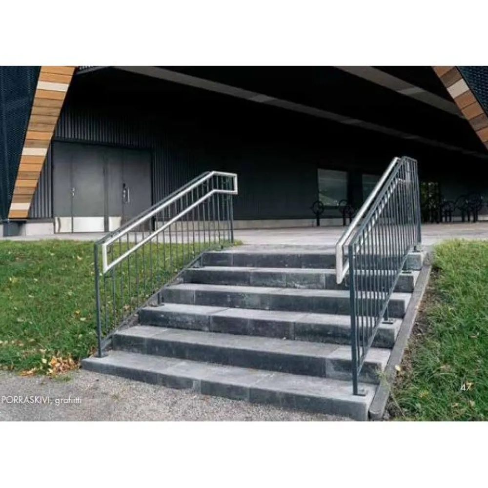 Outlet Porraskivi 800x400x130 mm sileä harmaa Porraskivet