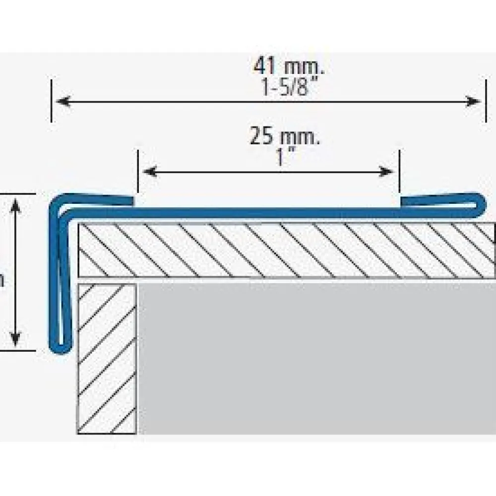 Porraslista rst itseliimautuva 260s/ad, 14.5x41mm, eri vaihtoehtoja Lattialistat