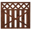 Porttielementti Lehtoharju A31R 900x800 mm suora pystylauta + vinoristikko ruskea*Tammiston puu Outlet