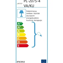 Clearance Porttivalaisin Kello Ø240x520 mm valkoinen/kulta Pylväsvalaisimet