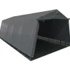 Pressutalli Grey 6x3,2x2,2 m oviaukko 2x3,2-2,4m 500g/m2*Prohall New
