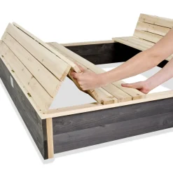 Clearance Puinen hiekkalaatikko Aksent, 136 x 132 cm Leikkivälineet