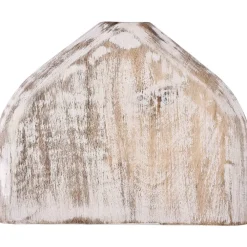 Puinen koristevaasi Melobody, valko-harmaa puu*Eglo Living Clearance