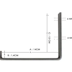 Puinen seinähylly LAM010, leveys 60cm, ruskea*Linento Furniture Outlet