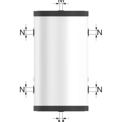 Puskurivaraaja Flextherm PS-H+ 50, teräs, 10bar*Flamco Discount