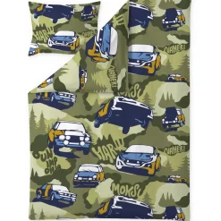 Best Pussilakanasetti Ralli 150x210cm vihreä Vuodevaatteet