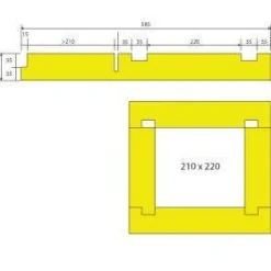 Clearance Putkikotelo 70 mm 210x220 mm Finnfoam Lämpöeriste|Putkieristeet