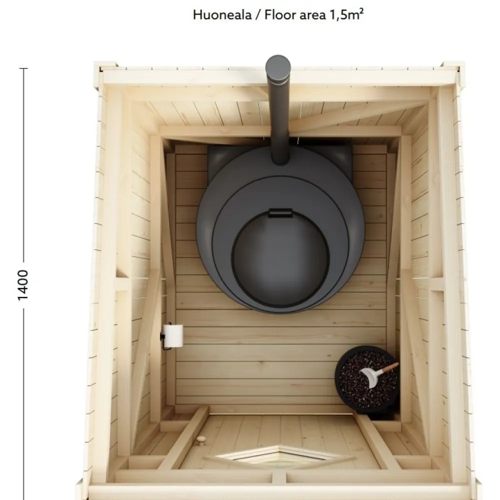 Puucee Luoman Esikko 1.68m² puuvalmis*Luoman Puutuote