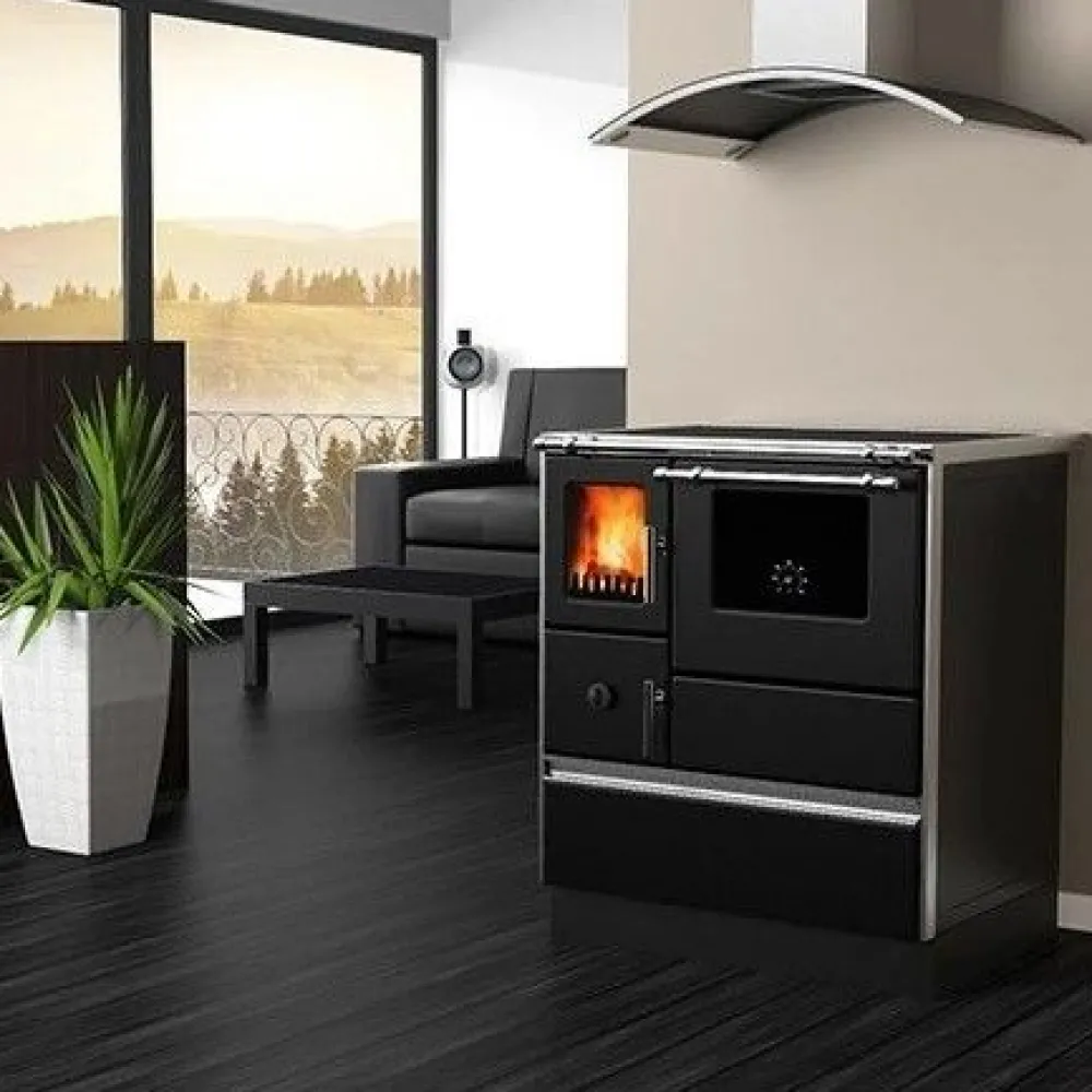 Puuliesi Dominant Eco design 70 lasiovella 7 kW (90-175 m²), eri värejä*AlfaPlam Clearance