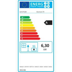 Puuliesi Dominant Eco design 70 lasiovella 7 kW (90-175 m²), eri värejä*AlfaPlam Clearance