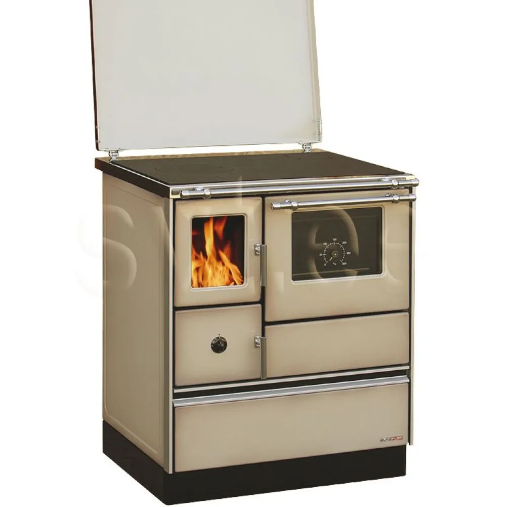 Puuliesi Alfa 70 LUX lasiovella, 6,3 kW, 65 m2, hormilähtö oikealla*SVT Discount