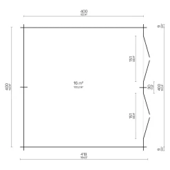 Puuliiteri Daisy, 16m²*Tene Clearance