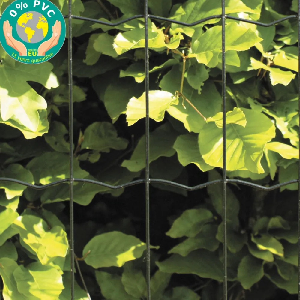 Puutarha-aita 5x10cm 1x25m 0% PVC musta*Hortus New
