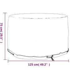 Clearance Puutarhakalusteiden suoja 6 purjerengasta Ø125x75 cm pyöreä Terassin Sisustus|Terassin Sisustus
