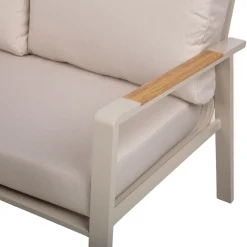 Puutarhakalustesetti UPLAND pöytä ja kulmasohva, beige*Home4you Hot