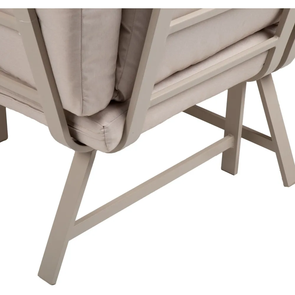 Puutarhakalustesetti UPLAND pöytä ja kulmasohva, beige*Home4you Hot