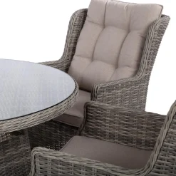 Puutarhakalustesetti TRENTO pöytä ja 4 tuolia, harmaa*Home4you Sale