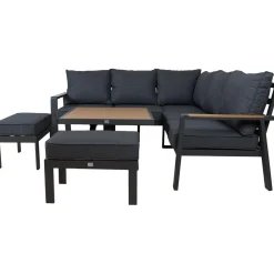 Puutarhakalustesetti PARKER 4-osainen, harmaa*Home4you