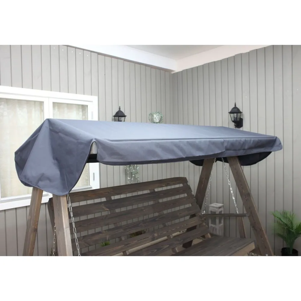 New Puutarhakeinu katoksella Pelle 165cm harmaa Pihakeinut