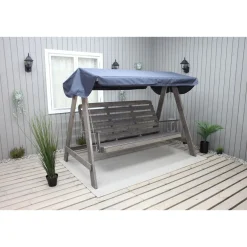 New Puutarhakeinu katoksella Pelle 165cm harmaa Pihakeinut
