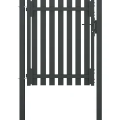Puutarhan aitaportti teräs 1x1.5m antrasiitti*FinePRICE Clearance