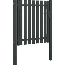 Puutarhan aitaportti teräs 1x1.5m antrasiitti*FinePRICE Clearance