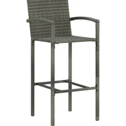Sale Puutarhan bistrosarja 3-osainen harmaa (64869) Parvekekalusteet