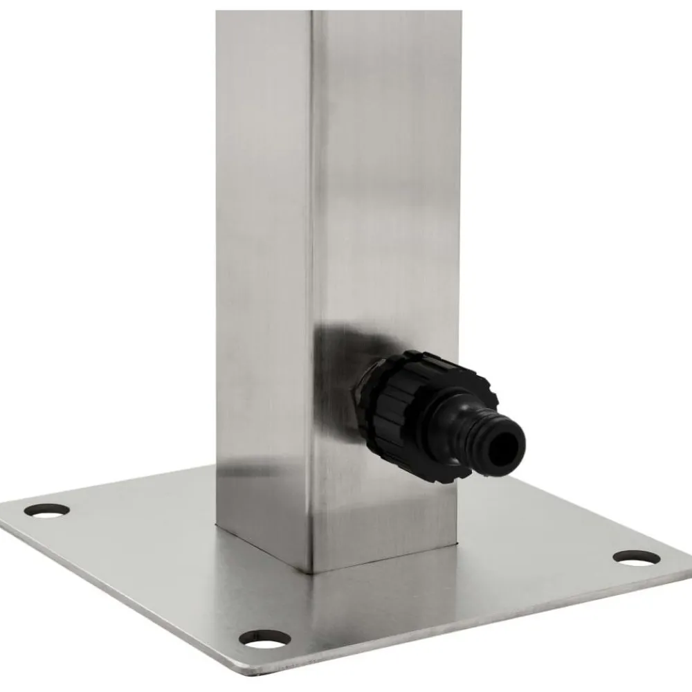 Puutarhan hanapylväs neliskulmainen ruostumaton teräs 65 cm*FinePRICE Online