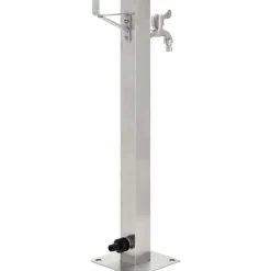 Puutarhan hanapylväs neliskulmainen ruostumaton teräs 65 cm*FinePRICE Online