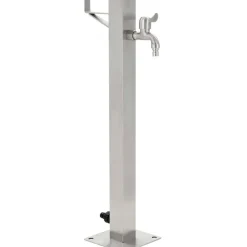 Puutarhan hanapylväs neliskulmainen ruostumaton teräs 65 cm*FinePRICE Online
