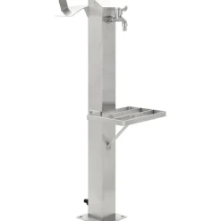 Puutarhan hanapylväs neliskulmainen ruostumaton teräs 95cm*FinePRICE Discount