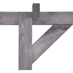 Puutarhan pergola harmaa 200x40x205 cm kyllästetty mänty*FinePRICE Clearance
