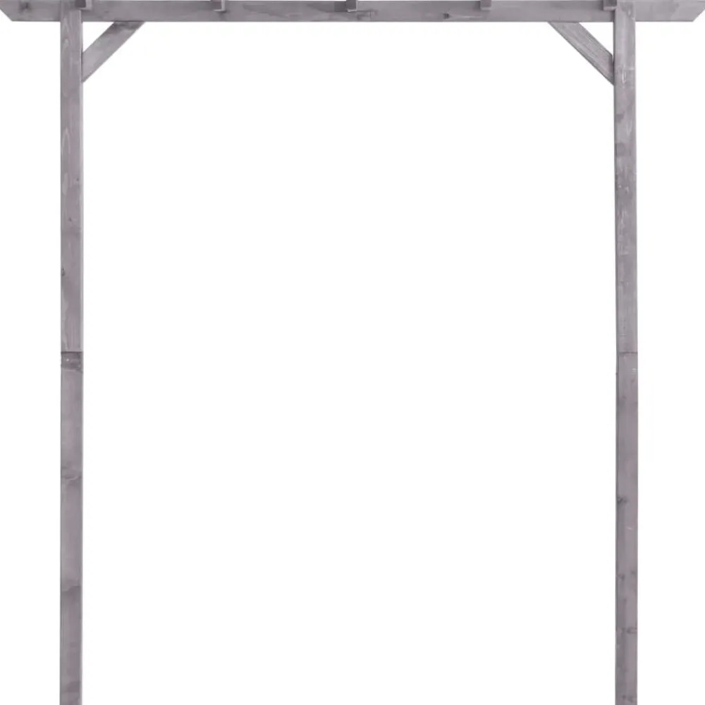 Puutarhan pergola harmaa 200x40x205 cm kyllästetty mänty*FinePRICE Clearance