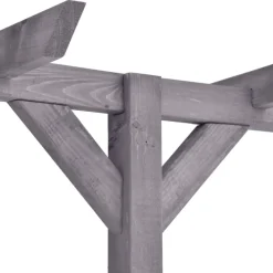 Best Puutarhan pergola harmaa 400x40x205 cm kyllästetty mänty Pergolat