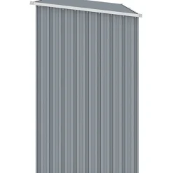 Puutarhan polttopuuvaja harmaa 245x98x159cm galvanoitu teräs Polttopuukatokset