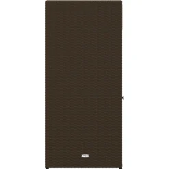 Puutarhan säilytyskaappi ruskea 55x55x111 cm polyrottinki*FinePRICE Discount
