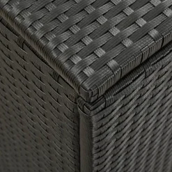 Discount Puutarhan säilytyslaatikko polyrottinki 200x50x60 cm musta Säilytyslaatikot Ulos|Polyrottinkikalusteet