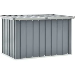Puutarhan säilytyslaatikko 109x67x65 cm harmaa*FinePRICE Online