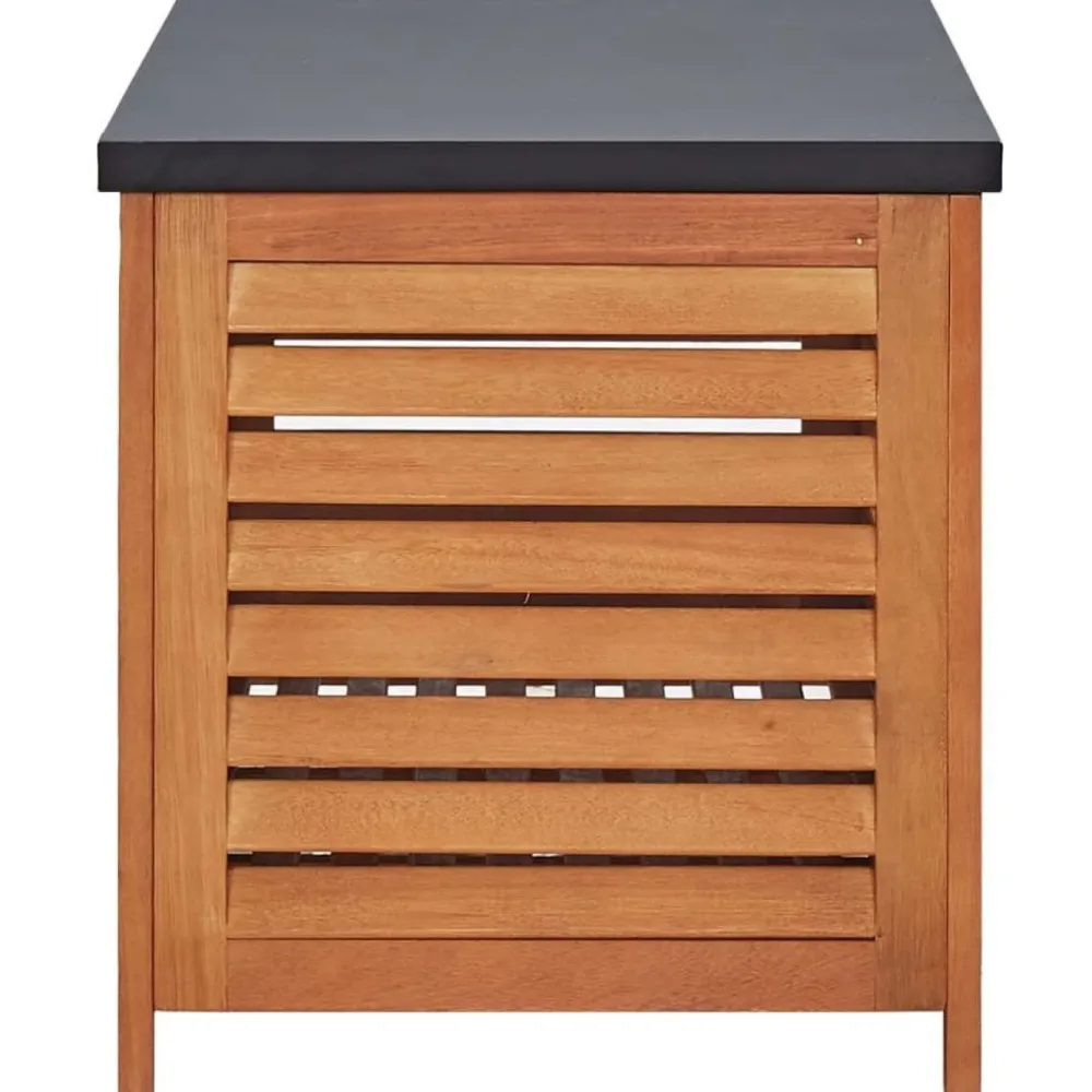 Puutarhan säilytyslaatikko 150x50x55 cm eukalyptuspuu*FinePRICE Hot