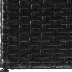 Puutarhan säilytyslaatikko 150x100x100 cm musta polyrottinki*FinePRICE Outlet
