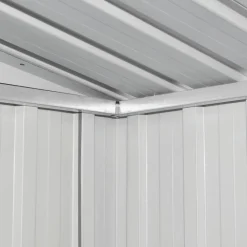 Outlet Puutarhan varastovaja ruskea 194x121x181 cm teräs 2,1m2 Puutarhavajat