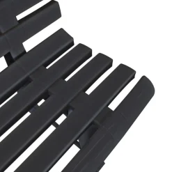 Puutarhapenkki 145.5 cm muovi antrasiitti*FinePRICE Online