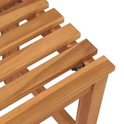 Clearance Puutarhapenkki 114 cm täysi tiikki (16626) Puutarhapenkit