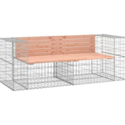 Puutarhapenkki kivikorilla 184x71x65,5 cm, douglaskuusi*FinePRICE Clearance