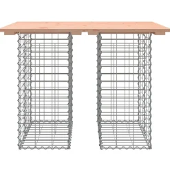 Outlet Puutarhapenkki kivikorilla 100x70x72 cm, douglaskuusi Puutarhapenkit