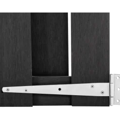Puutarhaportti puukomposiitti 100x80cm harmaa*FinePRICE Outlet